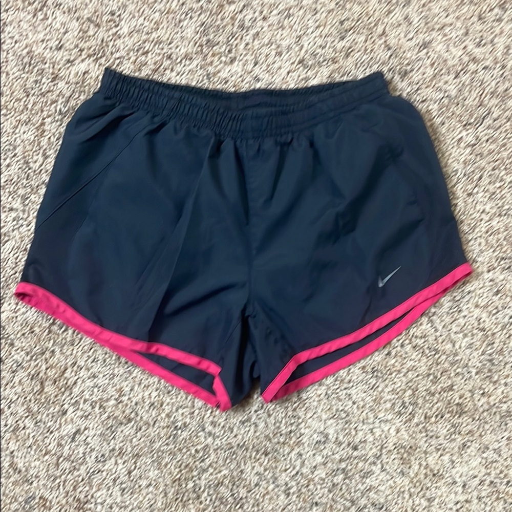 Nike Black Running Shorts with Pink Trim